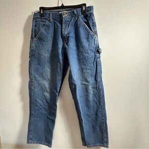 Bailey’s Point Men's Relaxed Fit Carpenter Blue Jeans Size 32 X 30